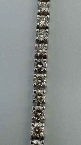 Bracelet Bracelet rivière diamants or blanc 58 Facettes