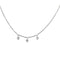 Collier COLLIER OR BLANC 3 DIAMANTS 0,30ct 58 Facettes M8927