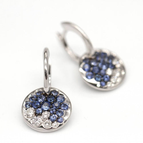 Boucles d'oreilles Boucles d'oreilles BLUE SKY en or blanc et diamants 58 Facettes D364818SO