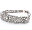 Bracelet Superbe bracelet Art déco français en platine serti de diamants de 4,50 ct 58 Facettes