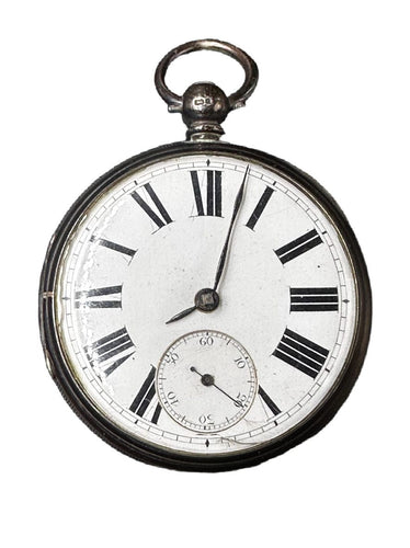 Montre Montre de poche en argent – E. Perfitt, Wymondham – Londres 1874 58 Facettes