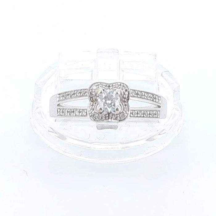 Bague 55 MAUBOUSSSIN - Bague Chance of Love or blanc et Diamants 58 Facettes 60313