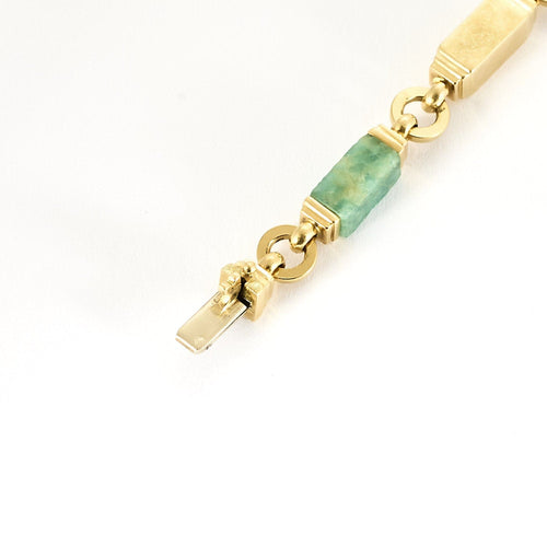 Bracelet Bracelet en or jaune et amazonite 58 Facettes NAR0552