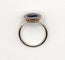 Bague 50.5 Bague Pompadour deux ors ornée d'une pierre bleue et de diamants 58 Facettes