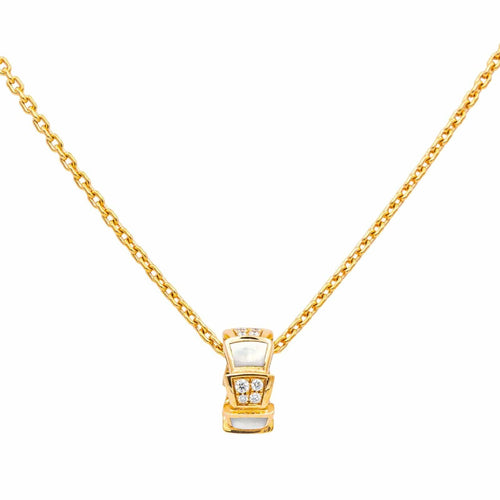 Collier Bulgari Collier Serpenti Or rose Nacre, Diamant 58 Facettes 4173761RV