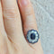 Pierścionek Art Deco z szafirem „Cérulea” 
