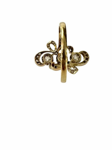 Bague 60 Bague Belle Époque or et diamants 58 Facettes