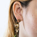 Boucles d'oreilles Boucles d'oreilles quartz cheveux de Vénus citrines diamants 58 Facettes