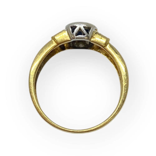 Bague 54 Bague or, saphir et diamants 58 Facettes 330076349