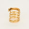Bague 57 Bague serpent en Or jaune, rubis et diamants 58 Facettes REU0851X2