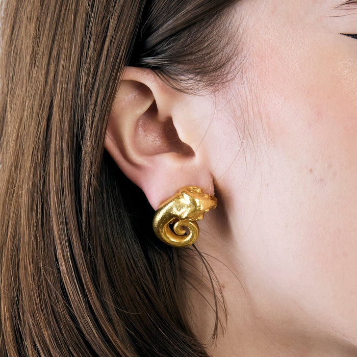 ZOLOTAS - Yellow gold ram ear clip