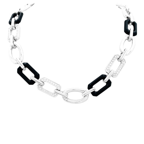 Collier Collier Chanel, « Première Onyx », onyx, diamants, or blanc. 58 Facettes 35049