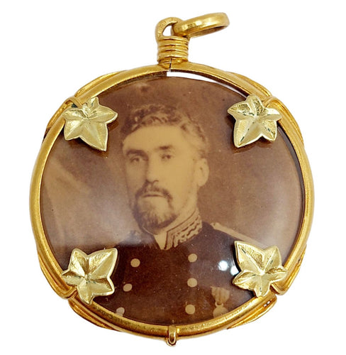 Pendentif Pendentif porte photo antique or jaune 58 Facettes A05403