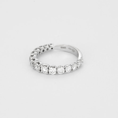 Bague 53 Bague type jarretière en or gris et diamants 58 Facettes BEA3623X2