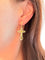 Boucles d'oreilles Boucles d'oreilles croix en or jaune, diamants blancs et jaunes naturels 58 Facettes
