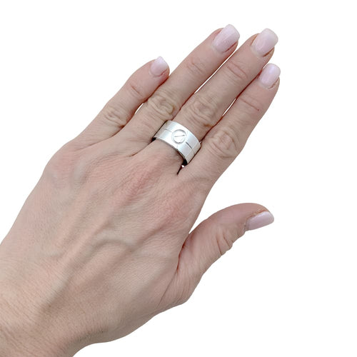 Bague 55 Bague Cartier, "Love" or blanc. 58 Facettes 35069