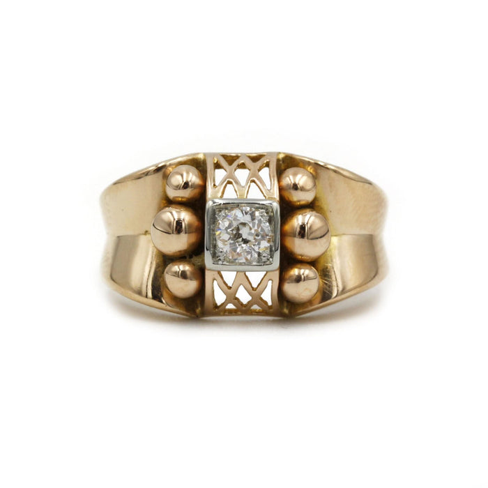 Bague Bague or jaune diamant 58 Facettes 220088R