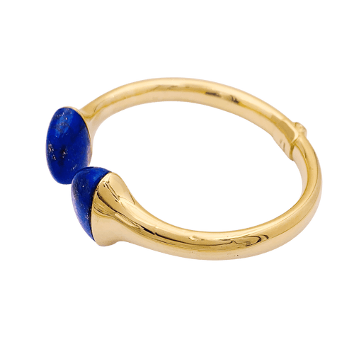 Bracelet Bracelet jonc, or jaune et lapis-lazuli. 58 Facettes 34603