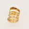 Bague 57 Bague serpent en Or jaune, rubis et diamants 58 Facettes REU0851X2