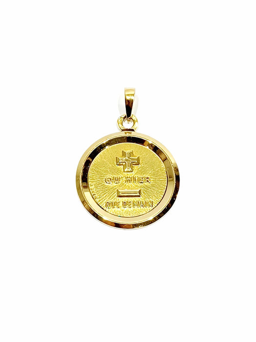 Pendentif AUGIS - Médaille d’Amour en or 58 Facettes