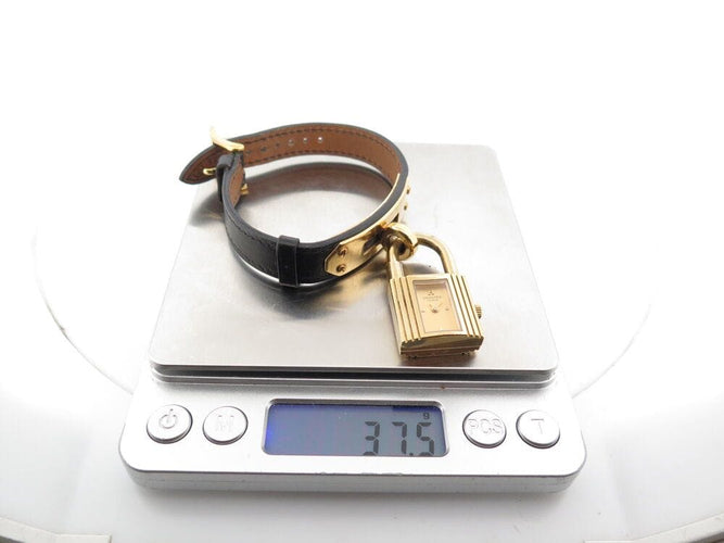 Montre vintage montre HERMES kelly cadenas pm 20 mm quartz plaque or en 58 Facettes 267343