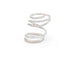 Bague Bague en or blanc sertie de diamants en spirale de 1,44 ct 58 Facettes 13975