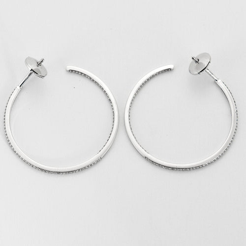 Boucles d'oreilles Messika Boucles d'oreilles Gatsby en Or blanc 18k 58 Facettes 250325