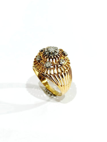 Bague 57 Bague ajourée Or rose & diamants 58 Facettes