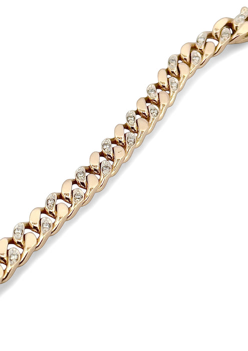 Armband aus Gelbgold und Diamanten