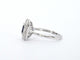 Bague 54 Bague design en or blanc avec un saphir et des diamants 58 Facettes 2348