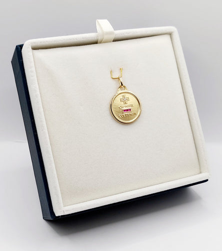 Pendentif AUGIS - Pendentif médaille d'amour or  "+ qu'hier - que demain"  - L'Essentielle 58 Facettes J4991X0000