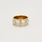 Bague Alliance or jaune, or blanc et diamants 58 Facettes LP766/13