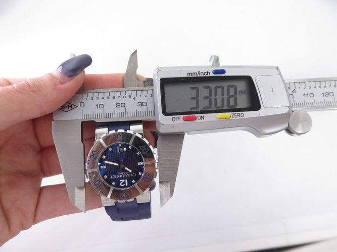 Montre montre CHAUMET class one 33 mm 622c acier diamants quartz boite lady 58 Facettes 268246