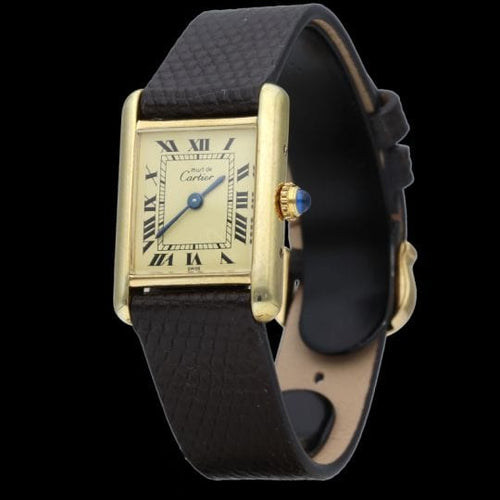 Montre Cartier Montre Tank Vermeil 58 Facettes MT42590