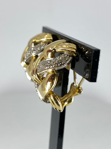 REPOSSI - Diamond flette modell øredobber