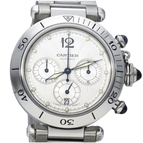 Hodinky Cartier Hodinky Pasha Chronograf 58 Facettes MT45261