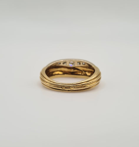 Bague 54 Bague or jaune diamants 58 Facettes