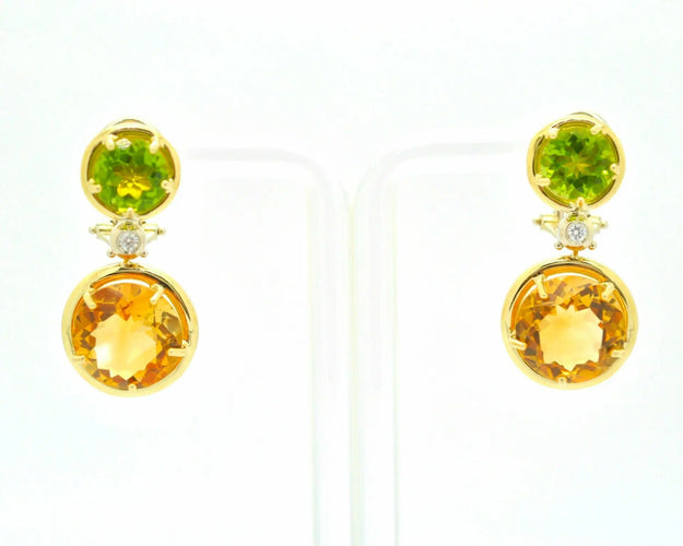 Boucles d'oreilles Boucles d'oreilles Mangiarotti en quartz et diamants 58 Facettes 8145