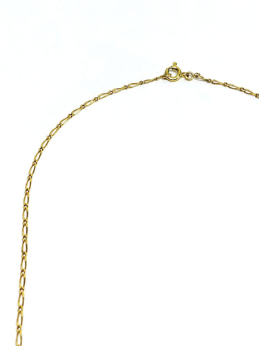 Collier Chaîne maille cheval en or jaune 18 carats 58 Facettes