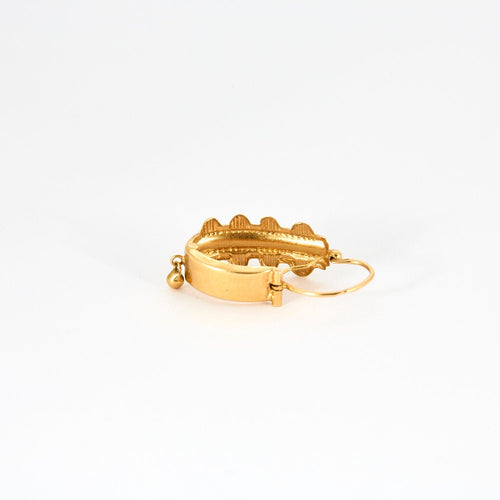 Boucles d Oreille Poissardes Or Jaune 58 Facettes