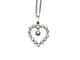 Collier Collier or blanc 750 coeur et diamants chaine gourmet 58 Facettes