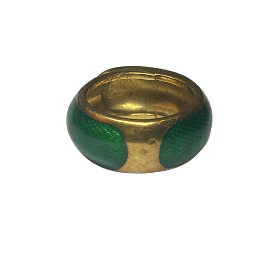 Bague 48 VAN CLEEF & ARPELS - Bague or jaune émail 58 Facettes