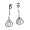Boucles d'oreilles Boucles d'oreilles en or blanc 18 carats serties de diamants 58 Facettes PE248