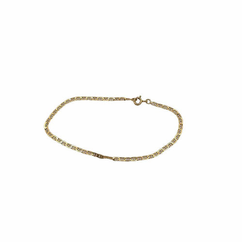 Gourmette or jaune 18 carats 58 Facettes