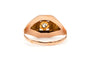 Bague 57 Bague Art Déco en or jaune et blanc 18 carats et diamant taille brillant 0,05 ct 58 Facettes B792