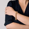 Bracciale in oro giallo a Maglia maglia tessuta gourmette 