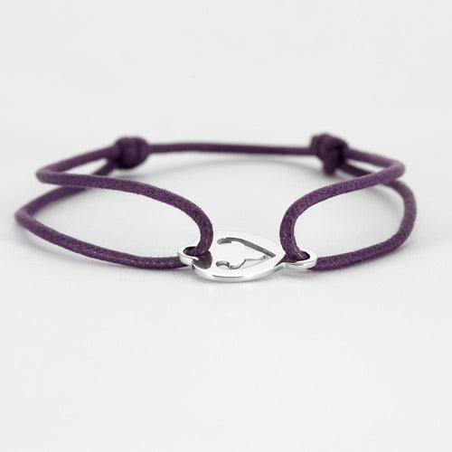 Bracelet Bracelet OJ.Perrin Coeur légendes or blanc 58 Facettes