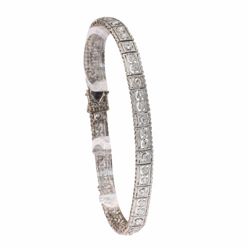 Bracelet Murmures des années 1920 – Bracelet d'inspiration Art déco avec grâce édouardienne 58 Facettes 25191-0323