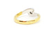 Bague 53 Bague Solitaire Or jaune, Or blanc Diamant 58 Facettes 730600CN