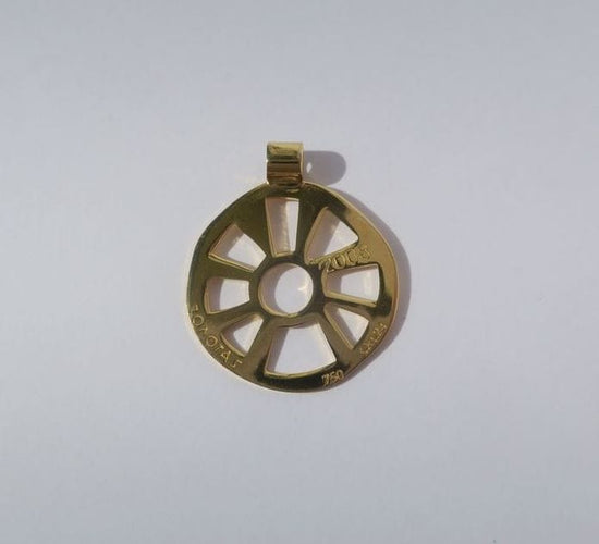 Pendentif ZOLOTAS - Pendentif Roue 2008 Porte-Bonheur 58 Facettes